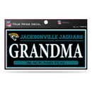 Jaguars 3" X 6" True Pride Decal - Grandma