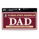 Florida State 3" X 6" True Pride Decal - Dad