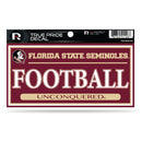 Florida State 3" X 6" True Pride Decal - Football