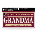 Florida State 3" X 6" True Pride Decal - Grandma