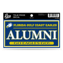 Florida Gulf Coast University 3" X 6" True Pride Decal - Alumni