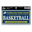 Florida Gulf Coast University 3" X 6" True Pride Decal - Basketball