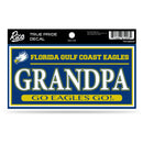 Florida Gulf Coast University 3" X 6" True Pride Decal - Grandpa