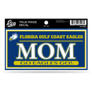 Florida Gulf Coast University 3" X 6" True Pride Decal - Mom