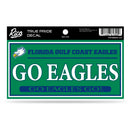 Florida Gulf Coast University 3" X 6" True Pride Decal - Slogan (Alternate)