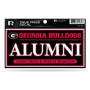 Georgia University 3" X 6" True Pride Decal - Alumni
