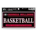 Georgia University 3" X 6" True Pride Decal - Basketball
