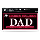 Georgia 3" X 6" True Pride Decal - Dad