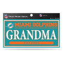 Dolphins 3" X 6" True Pride Decal - Grandma