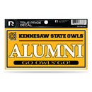 Kennesaw State 3" X 6" True Pride Decal - Alumni (Alternate)