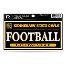 Kennesaw State 3" X 6" True Pride Decal - Football