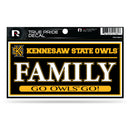 Kennesaw State 3" X 6" True Pride Decal - Family