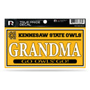 Kennesaw State 3" X 6" True Pride Decal - Grandma (Alternate)