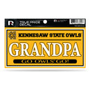 Kennesaw State 3" X 6" True Pride Decal - Grandpa (Alternate)
