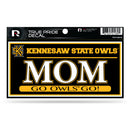 Kennesaw State 3" X 6" True Pride Decal - Mom