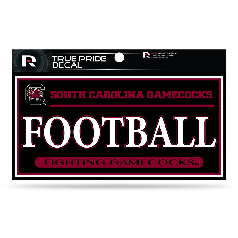 South Carolina University 3" X 6" True Pride Decal - Football