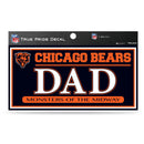 Bears 3" X 6" True Pride Decal - Dad