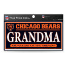 Bears 3" X 6" True Pride Decal - Grandma
