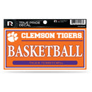 Clemson 3" X 6" True Pride Decal - Basketball