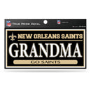 Saints 3" X 6" True Pride Decal - Grandma