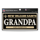 Saints 3" X 6" True Pride Decal - Grandpa