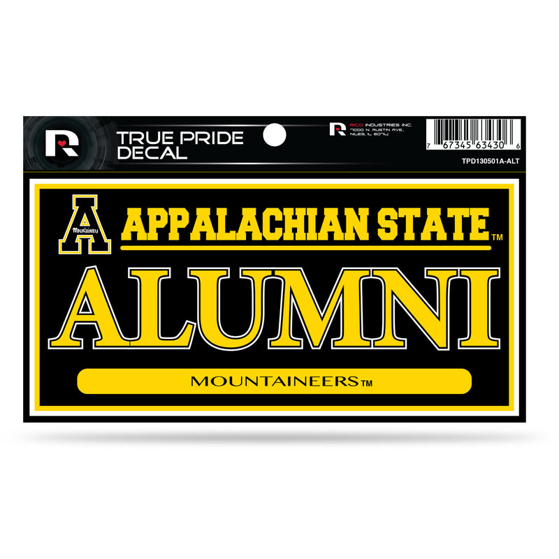 Appalachian State 3" X 6" True Pride Decal - Alumni (Alternate)