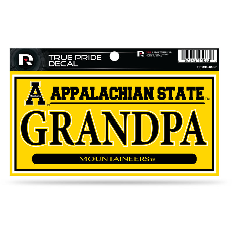 Appalachian State 3" X 6" True Pride Decal - Grandpa