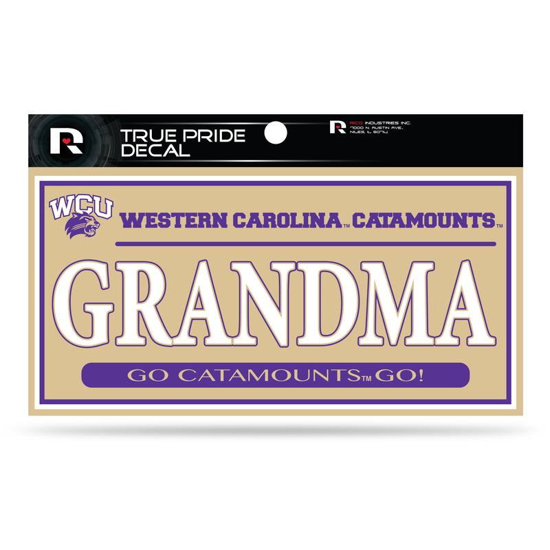 Western Carolina 3" X 6" True Pride Decal - Grandma (Alternate)