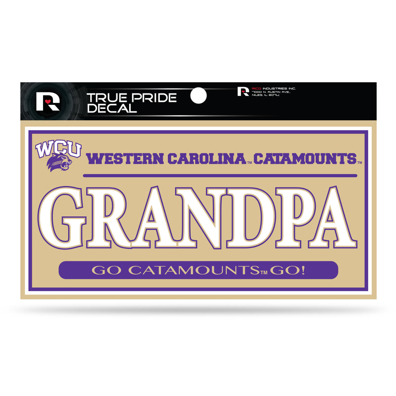 Western Carolina 3" X 6" True Pride Decal - Grandpa (Alternate)