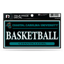 Coastal Carolina 3" X 6" True Pride Decal - Basketball
