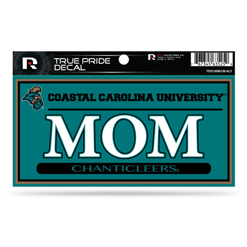 Coastal Carolina 3" X 6" True Pride Decal - Mom (Alternate)