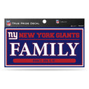 Giants - NY 3" X 6" True Pride Decal - Family