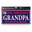 Giants - NY 3" X 6" True Pride Decal - Grandpa