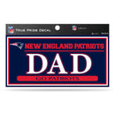 Patriots 3" X 6" True Pride Decal - Dad