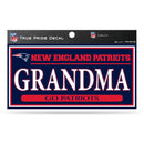 Patriots 3" X 6" True Pride Decal - Grandma