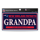 Patriots 3" X 6" True Pride Decal - Grandpa