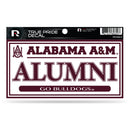 Alabama A&M 3" X 6" True Pride Decal - Alumni