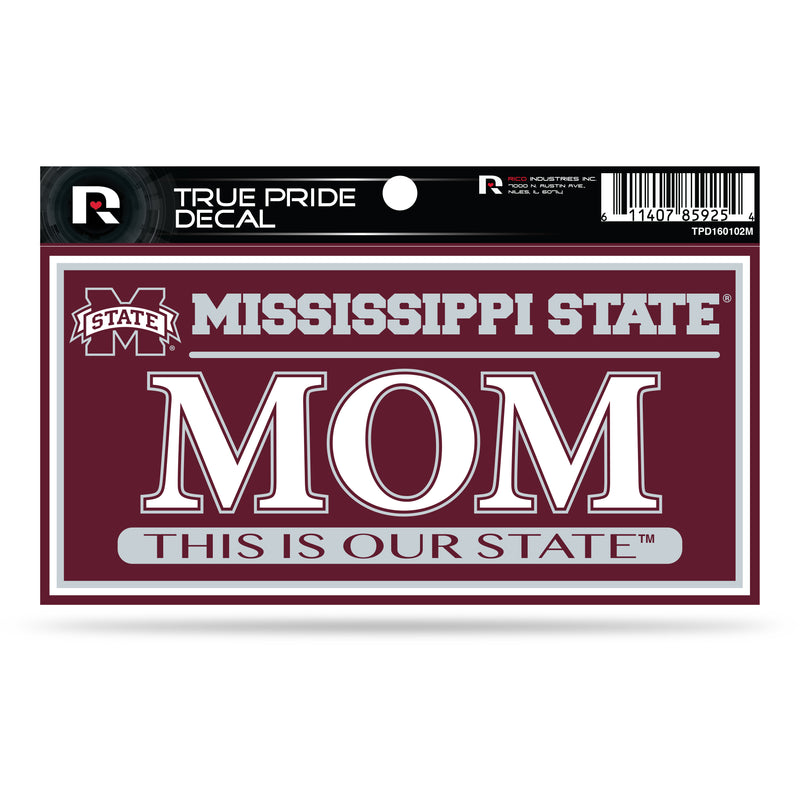 Mississippi State True Pride Decal - Mom (3" X 6")