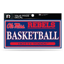 Mississippi University 3" X 6" True Pride Decal - Basketball