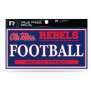 Mississippi University 3" X 6" True Pride Decal - Football