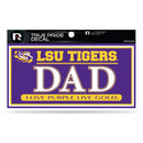 LSU 3" X 6" True Pride Decal - Dad