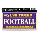 Lsu Louisiana State University 3" X 6" True Pride Decal - Football