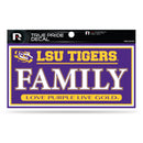 LSU 3" X 6" True Pride Decal - Family