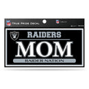 Raiders 3" X 6" True Pride Decal - Mom