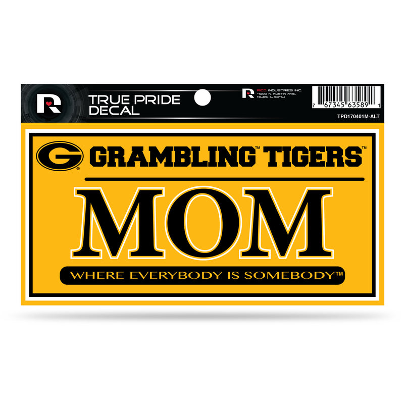 Grambling State 3" X 6" True Pride Decal - Mom (Alternate)