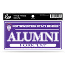 Northwestern State Alumni 3" X 6" True Pride Decal - Alumni