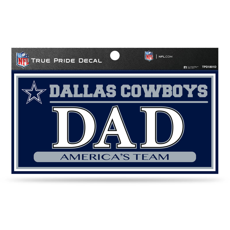 Cowboys 3" X 6" True Pride Decal - Dad