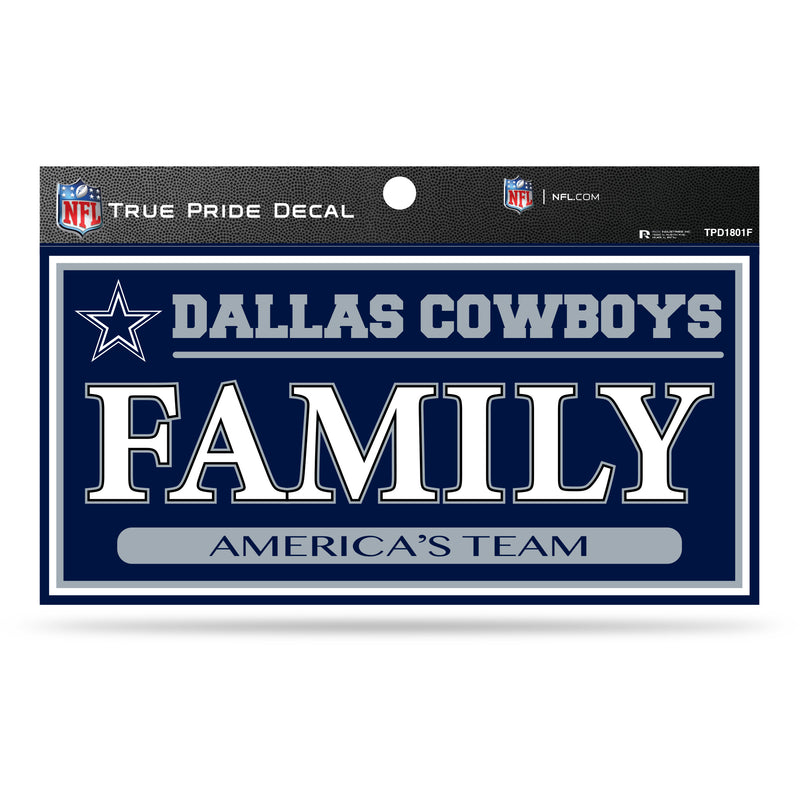 Cowboys 3" X 6" True Pride Decal - Family