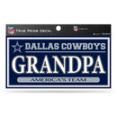 Cowboys 3" X 6" True Pride Decal - Grandpa