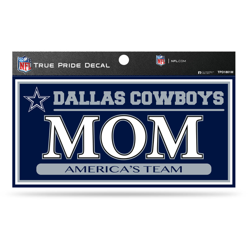 Cowboys 3" X 6" True Pride Decal - Mom
